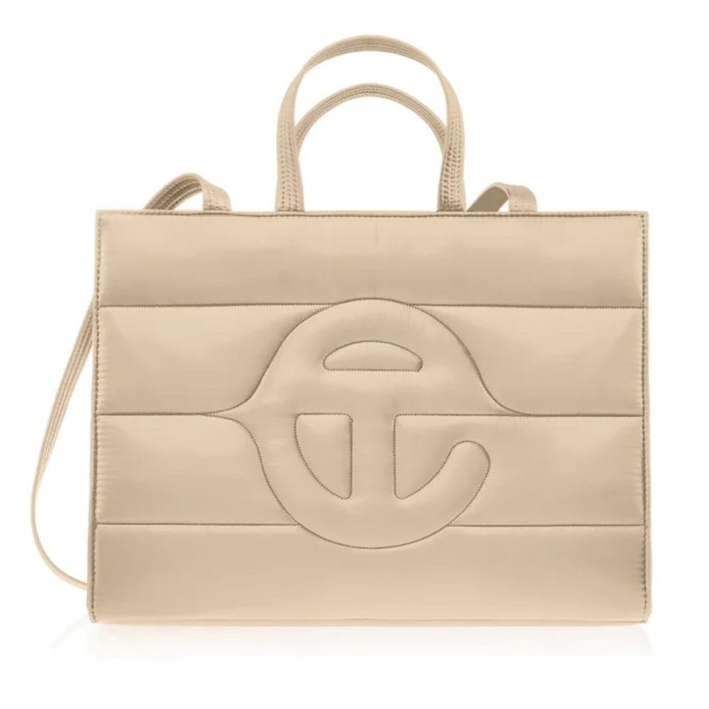 RARE telfar medium cream puff bag